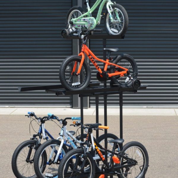 5-Bike Kids Bike Tower with Crown Tray