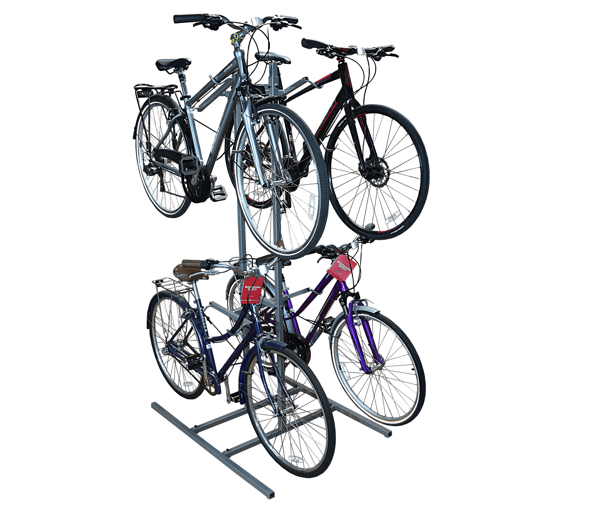 Vertical Bike Stacker Tiered Bike Rack Rudy Rack